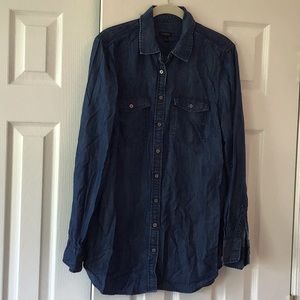 Talbots Women’s Denim Blouse Size Medium